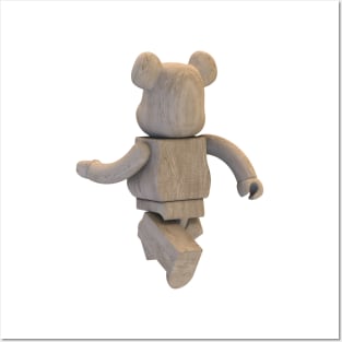 Wood Bearbrick T-shirt Posters and Art